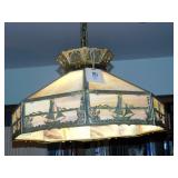 Chandelier Gold and Stained Glass If Won MUST