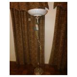 Floor Lamp Silver and Glass Approx. 5