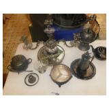 Silver Plated Serving Collection Lot of 12 Pieces