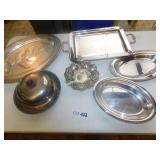 Silver Plated Platters and Serving Collection lot
