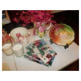 Home Décor Pink Floral Vintage/Antique Pieces