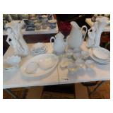 Dinnerware and Serving Set White- Vases, Plates,