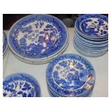 Flo Blue Serving Dishes Made In Japan Lot of 54