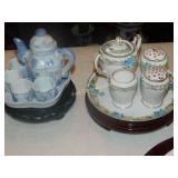 Antique Miniature Tea Sets 2 Sets Are Hand
