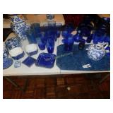Cobalt Glassware and Home Décor Large Mix Lot
