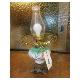Antique Hurricane Type Lamp Approx. 17" Tall