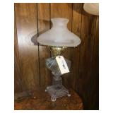 Antique Hurricane Lamp Approx. 23" Tall