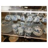 Blue Danube and Flo Blue Dinnerware Large Lot