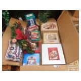 Christmas Lot Large Box- Musical Water Globes,