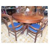 Dinning Table and 4 Chairs Claw Foot Table with
