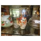 Antique Glassware and Other Mixed Shelf Lot