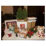 Christmas Décor Mixed Lot- Cookie Jars, Ornaments