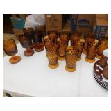 Amber Glass And Brown Fritz & Floyd Dinner Ware