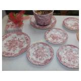 Pink Bristol Crown Dugal Collectors Plates and