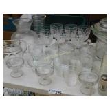 Cut Glassware Collection - Large Lot of Serving