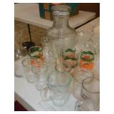 Juice Decanters and Juice Cups - Vintage