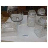 Canisters, Fruit Bowls and Ice Bucket - lot of 6