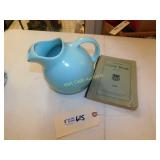 Pitcher and Cook Book Franciscan Ceramic