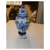 Delft Blue Canister with Lid - Hand Painted