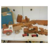Wooden Toys Vintage Lot of 12