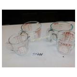 Pyrex Measuring Cups lot of 4