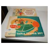 Vintage Board Games- Table Tennis and Uncle