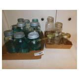 Mason Jars with Metal/Ceramic Lids - Mixed Lot