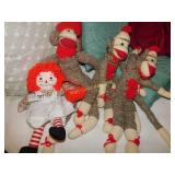 Sock Monkeys and Raggedy Ann Dolls