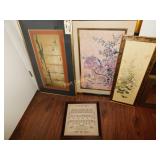 Framed Wall Art Lot of 4