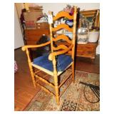 Wooden Chair Vintage/Antique with A Woven Bottom