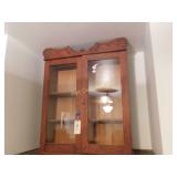 Curio Cabinet Antique Approx. 40"x34"x10"