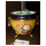 Ceramic Flower Pot - Vintage - Approx. 10" Tall