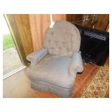 Recliner/Rocker Chair - Navy and Gold