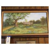 Framed Art Lucy Holt Approx. 20"x34" Oil Painting