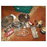 Crystal and Plated Silver Lot of 13