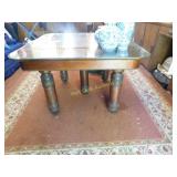 Dinning Table with Glass Cut Top Approx.