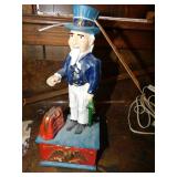 Cast Iron Uncle Sam Bank Vintage - Working