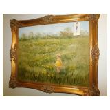 Wall Art Oil Painting - Signed By Artist Georgia