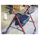 Rollator Walker with Seat - Red