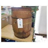 Wooden Barrel Vintage/Antique Approx.17"