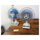 Fans Oscillating Lot of 2 - Table Top