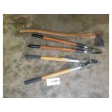 Axe and Loppers lot of 3