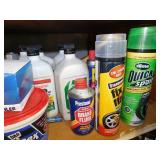 Oil/Chemical Shelf Lot- WD-40,Motor oil, Fix A