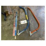 Bow Saws Lot of 2 and Extra Blades