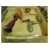 Hand Drills Antique lot of 2
