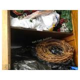 Wreath Large Shelf Lots- Christmas, Grape Vine