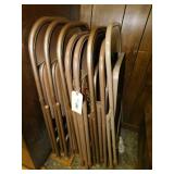 Metal Folding Chairs - Lot of 9