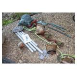 Wind Chimes and LED Turtle Decoration