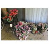 Silk Flower Arrangements Lot