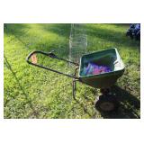 Seed Spreader and 5 Tomato Cages Large